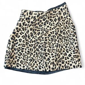 ZARA Leopard Print Mini Skirt – Size Small